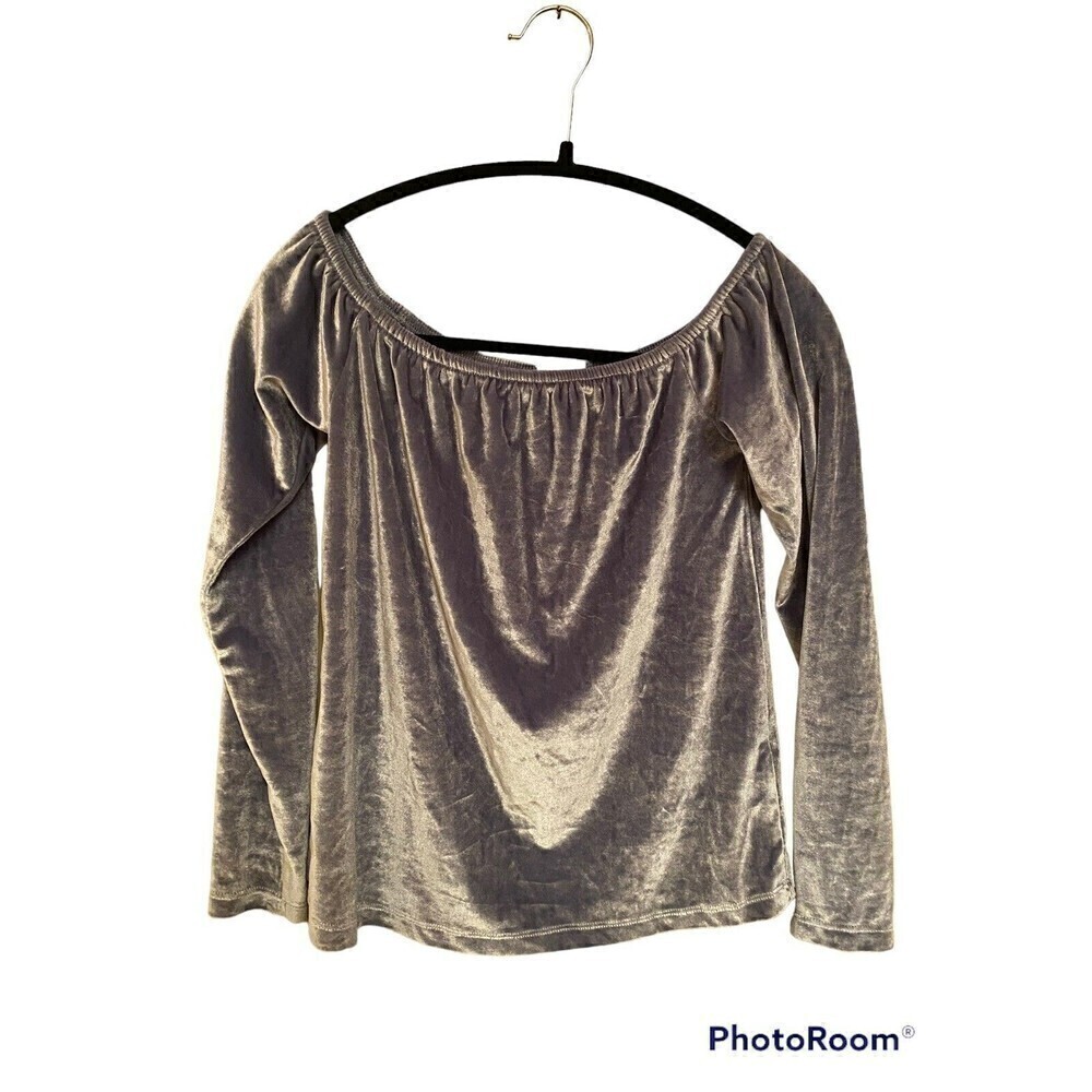 Anthropologie Silence + Noise Blue/Gray Valor Top. Sz.M